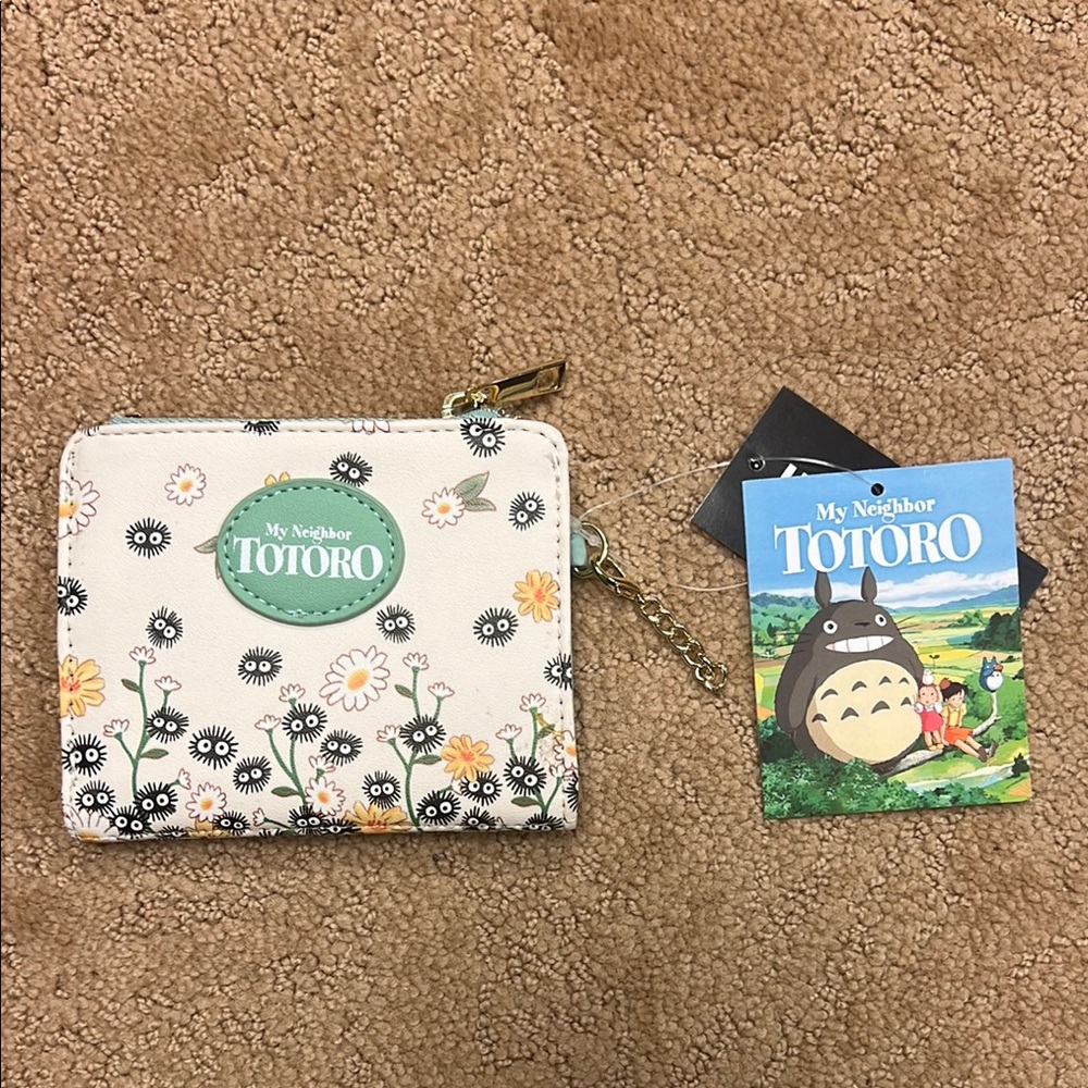 Cream Totoro Soot Sprite Kawaii wallet new w tag